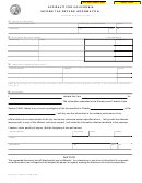 Form Ftb 3513 - Affidavit For California Income Tax Return Information