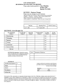Business And Occupation Tax Return Form - City Of Buckley