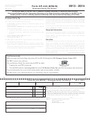 Form Op-424 (drs/n) - Business Entity Tax Return - 2013/2014