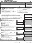 Form 100 - California Corporation Franchise Or Income Tax Return - 2009