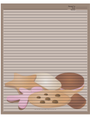Brown Cookies Recipe Card 8x10