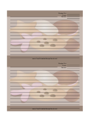Brown Cookies Recipe Card