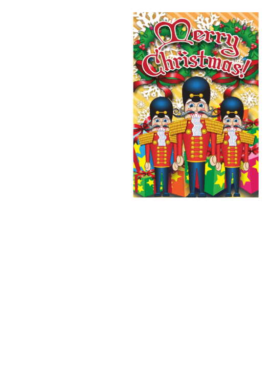 Christmas Nutcrackers Card Template