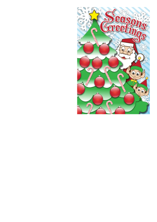 Christmas Santa Card Template Printable pdf