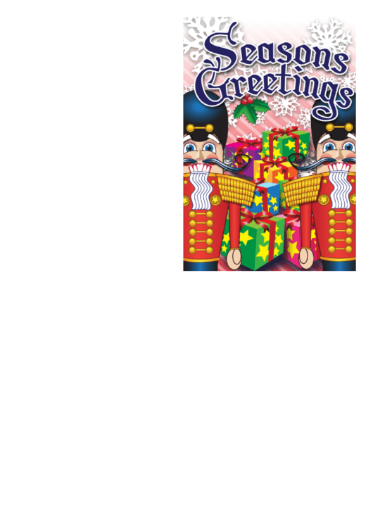 Christmas Nutcrackers Card Template