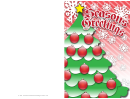 Christmas Tree Card Template