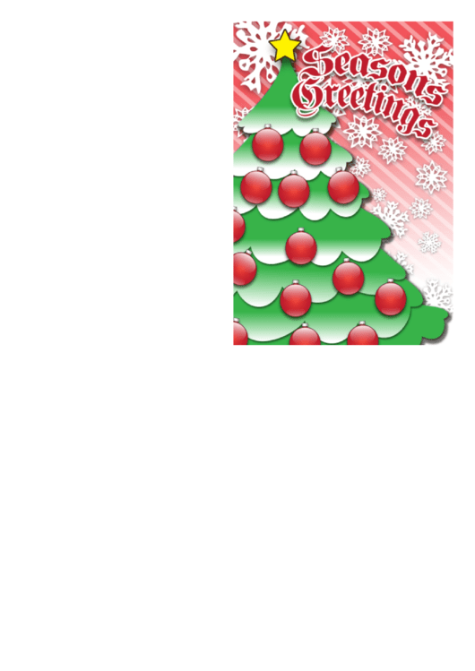 Christmas Tree Card Template Printable pdf