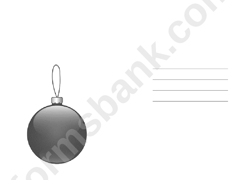 Christmas Tree Card Template