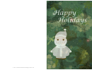 Happy Holidays Santa Card Template