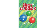 Christmas Ornaments Card Template