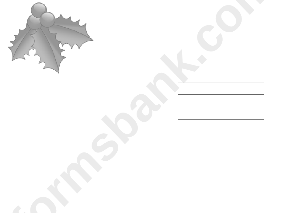 Christmas Gifts Card Template