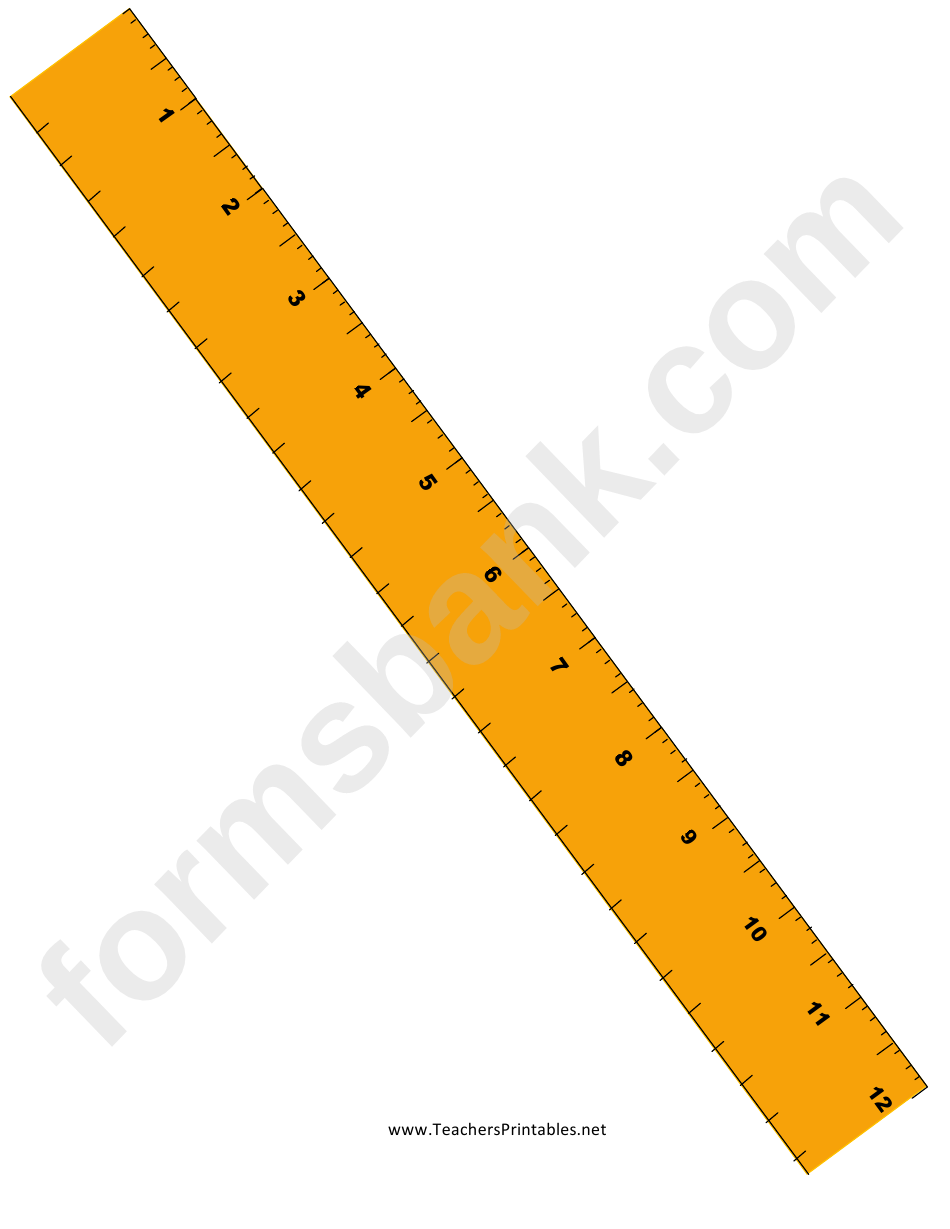 Ruler With Quarter Inches
