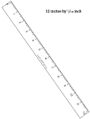 12-inch By 1/10 Ruler Template