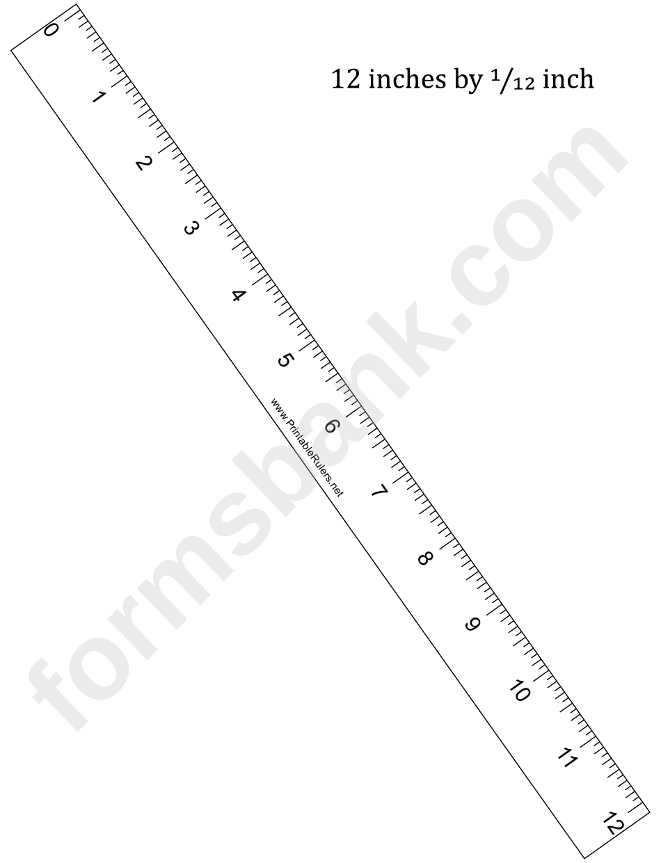 Ruler 12-Inch By 12