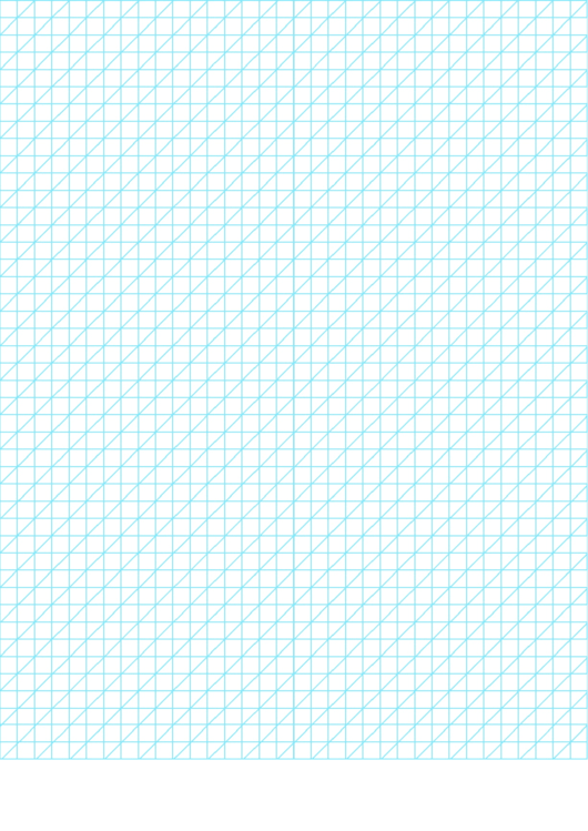 Oblique Graph Paper .25 Inch Printable pdf