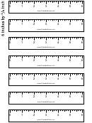 6 By 1/6 Inch Ruler Template