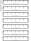 6 By Inch Ruler Template