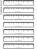 6 By 1/20 Inch Ruler Template