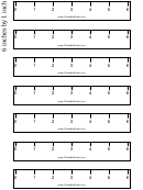 6 By 1 Inch Ruler Template