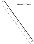 12-inch By 1/60 Ruler Template