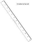 12-inch By 1/40 Ruler Template