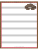 Sandwich Cookies Brown Recipe Card 8x10