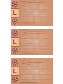 Alphabet-l 3x5-lined Recipe Card Template