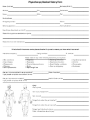 Physiotherapy Medical History Form