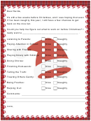 Letter To Santa Checklist Template