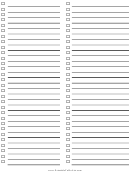 Blank Checklist