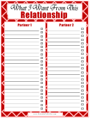 Relationship Checklist