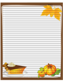 Pumpkins Brown Recipe Card 8x10