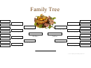 3 Generation Family Tree Template With Empty Boxes (colorful Nest)