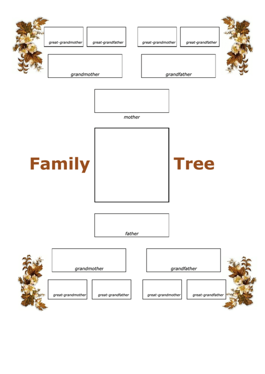 4 Generation Family Tree - Autumn