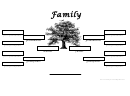 3 Generation Family Tree Template (b/w Tree)