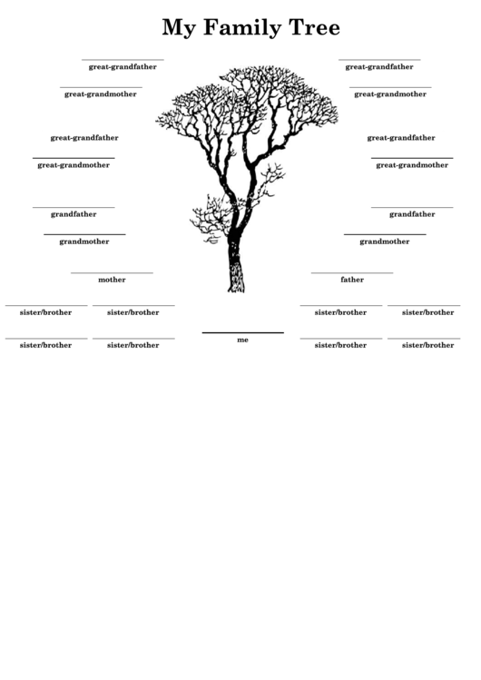Family Tree Template Printable pdf