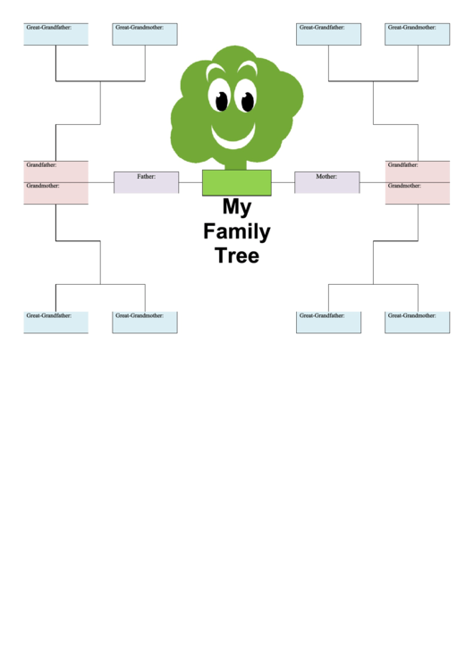 Kid Family Tree Printable pdf
