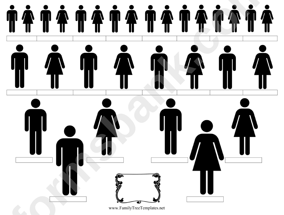 Man And Woman Ancestors Chart