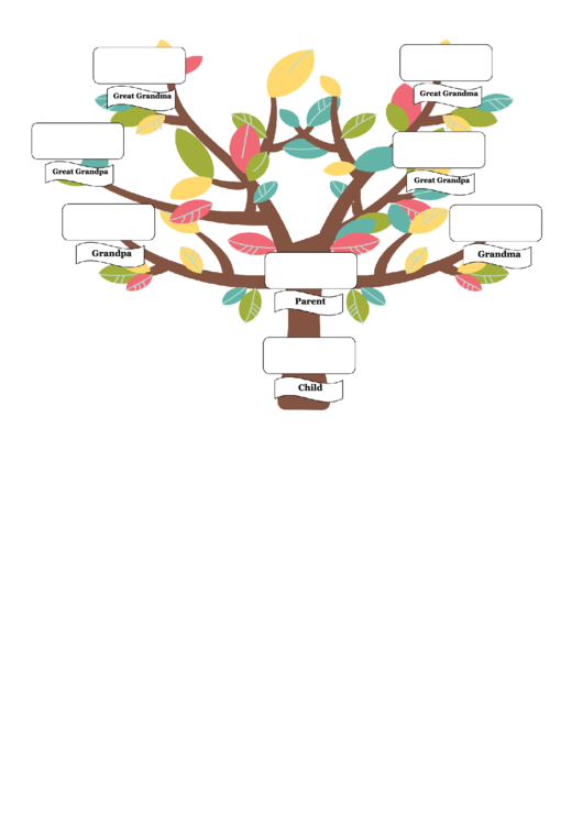Single Parent Family Tree Template Printable pdf