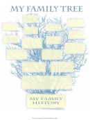 Blue Family Tree Template