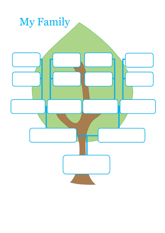 Cute Family Tree Template Printable pdf