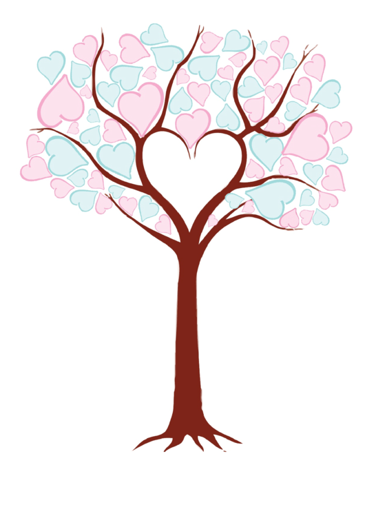 Heart Family Tree Template Printable pdf