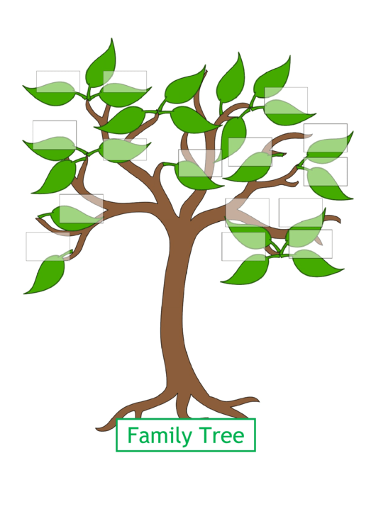 Leaf Family Tree Template Printable pdf