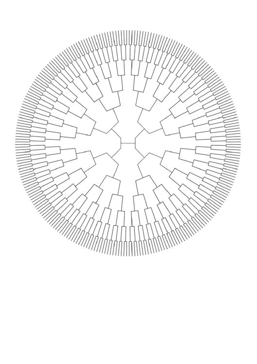 Circle Family Tree 8 Generation Printable pdf