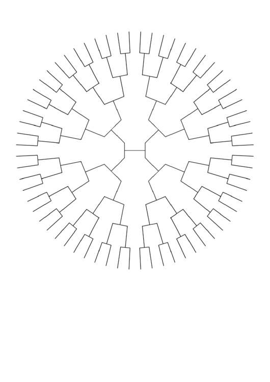 Circle Family Tree 6 Generations Printable pdf