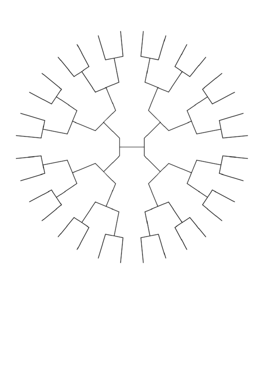 Circle Family Tree 5 Generations Printable pdf