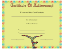 Gymnastics Floor Exercise Achievement Certificate Template