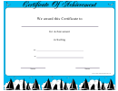 Sailing Achievement Certificate Template
