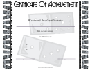 Dominoes Achievement Certificate Template