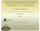 Shot Put Achievement Certificate Template